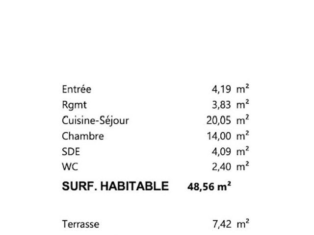 Vente Appartement 2 pièces 48.56 m2 Saint Malo