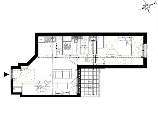 Vente Appartement 2 pièces 48 m2 Sainte genevieve des bois