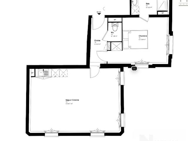 Vente Appartement 2 pièces 53 m2 Le Houlme
