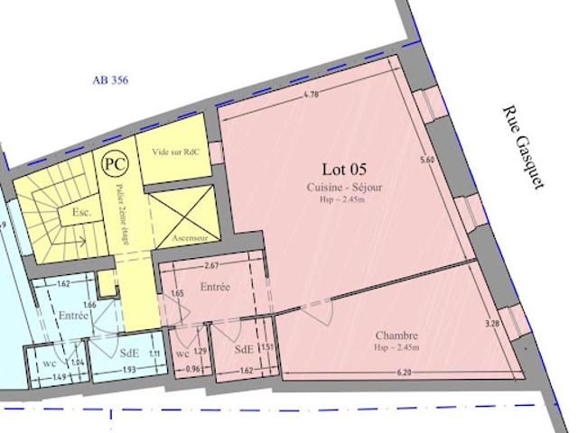 Vente Appartement 2 pièces 50.44 m2 Trets