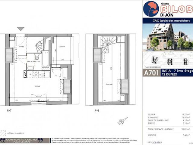 Vente Appartement 2 pièces 50.1 m2 Dijon