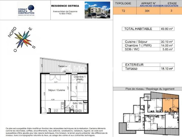 Vente Appartement 2 pièces 50 m2 Istres