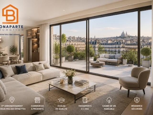 Vente Appartement 2 pièces 50 m2 Paris 17ème
