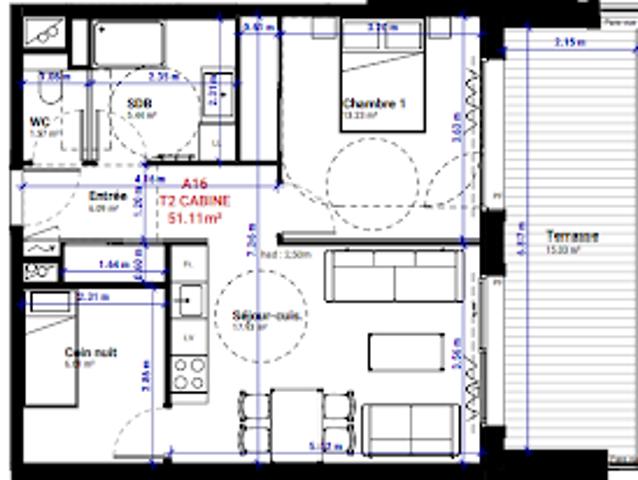Vente Appartement 2 pièces 51 m2 Huez