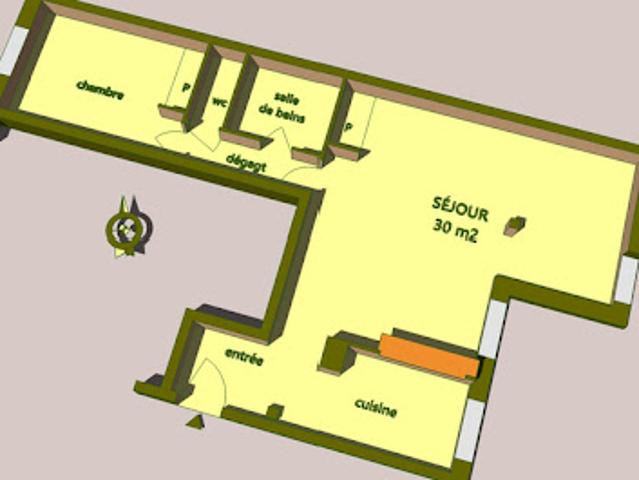 Vente Appartement 2 pièces 58 m2 Rouen