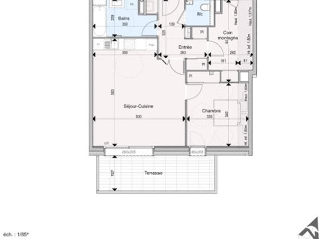 Vente Appartement 2 pièces 60 m2 Abondance