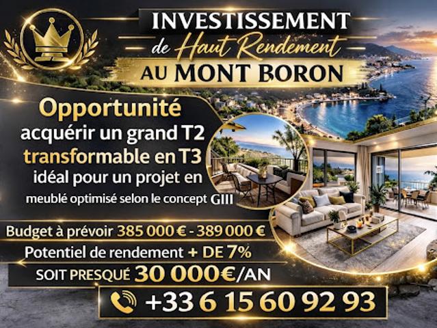 Vente Appartement 2 pièces 61 m2 Nice