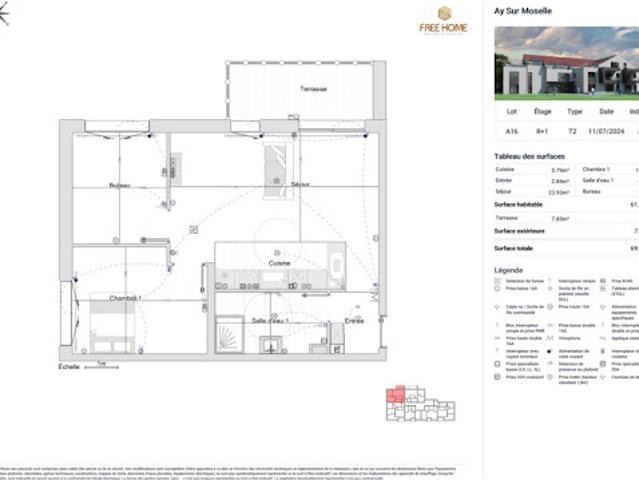 Vente Appartement 2 pièces 62 m2 Ay sur Moselle