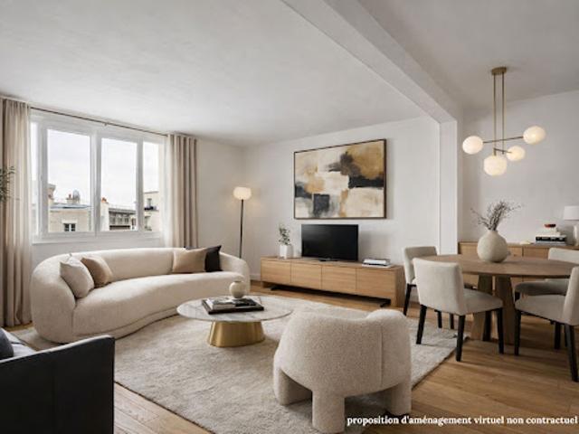 Vente Appartement 2 pièces 64 m2 Paris 15ème