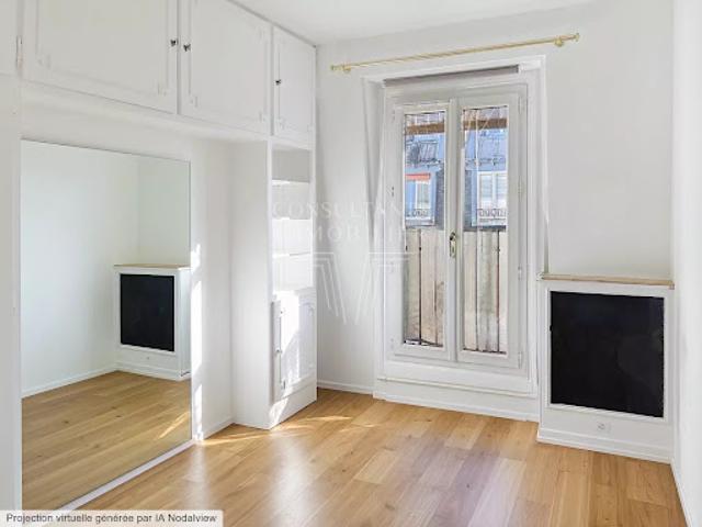 Vente Appartement 2 pièces 25.67 m2 Paris 15ème