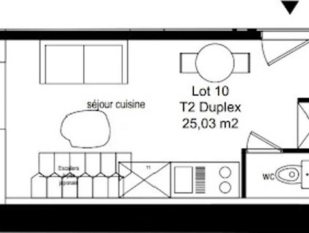 Vente Appartement 2 pièces 25.03 m2 Lyon 3ème