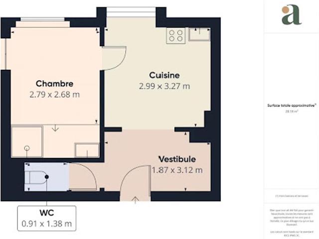 Vente Appartement 2 pièces 26.8 m2 Lyon 1er