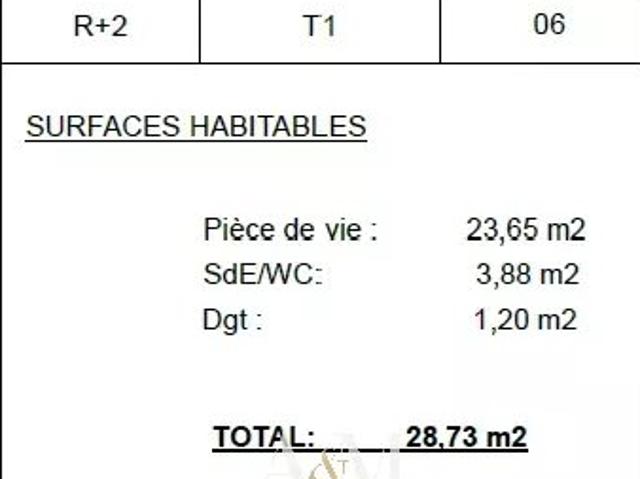 Vente Appartement 2 pièces 32 m2 Sète