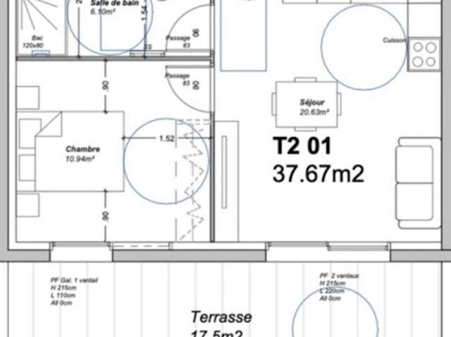 Vente Appartement 2 pièces 37.67 m2 Porto Vecchio