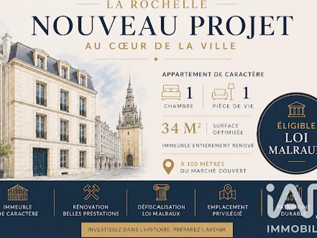 Vente Appartement 2 pièces 34 m2 La Rochelle