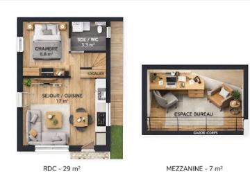 Vente Appartement 2 pièces 36 m2 Grézieu la Varenne