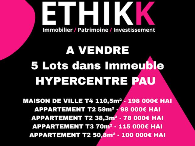 Vente Appartement 2 pièces 38.2 m2 Pau