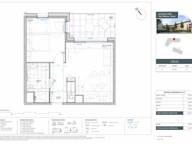 Vente Appartement 2 pièces 39.5 m2 Nancy