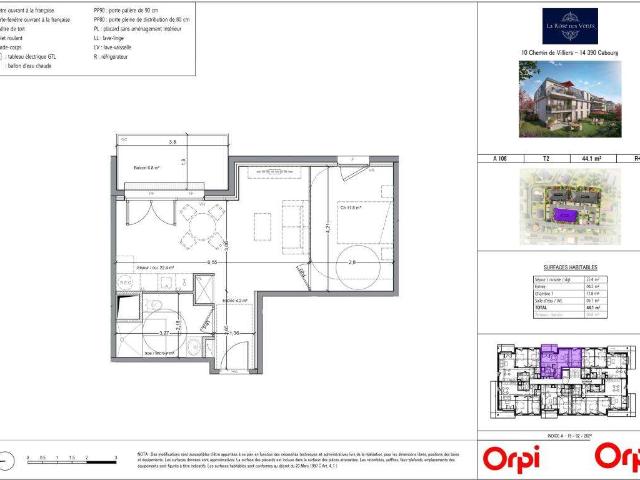 Vente appartement 2 pièces Cabourg 14