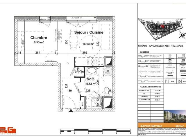 Vente appartement 2 pièces Caen Bas Venoix St Ouen 14