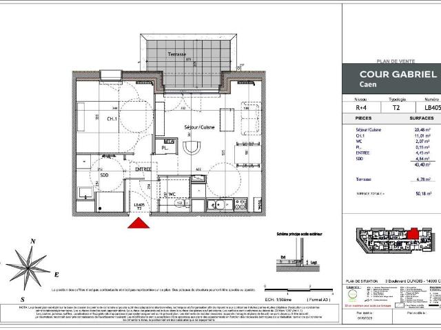 Vente appartement 2 pièces Caen Hastings Verte Vallée 14