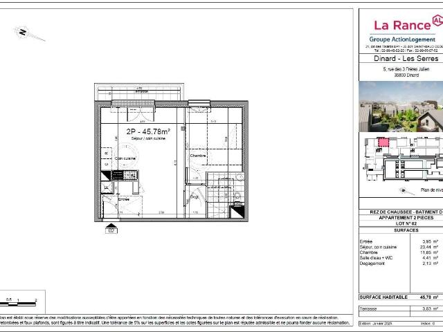 Vente appartement 2 pièces Dinard Centre Ville 35