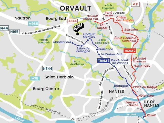Vente appartement 2 pièces Orvault 44