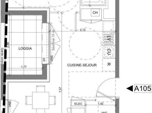 Vente appartement 2 pièces Saint Gilles 35