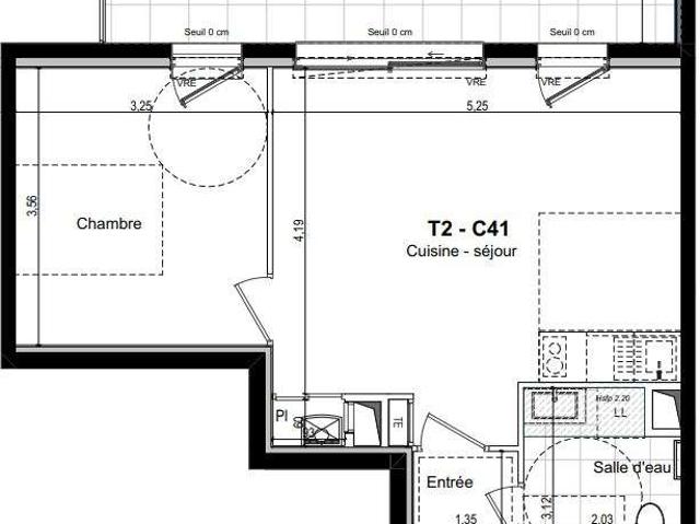 Vente appartement 2 pièces Saint Malo 35