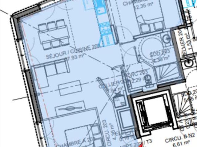 Vente Appartement 2 pièces 46 m2 Calais