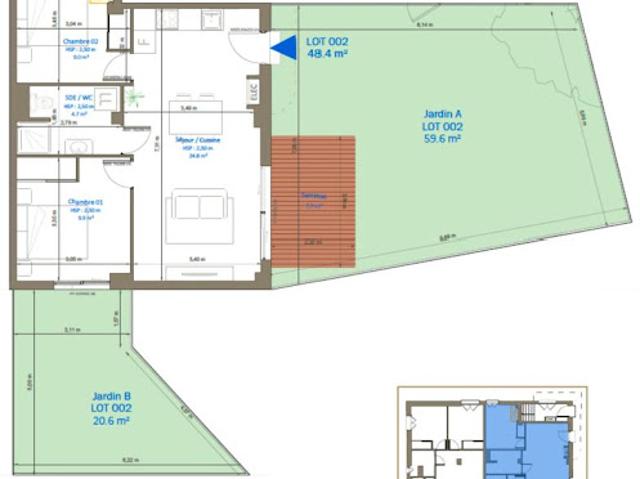 Vente Appartement 3 pièces 48.4 m2 Sète