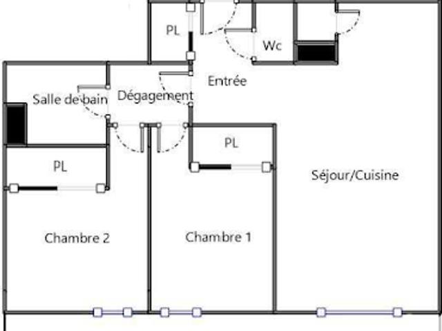 Vente Appartement 3 pièces 53 m2 Honfleur