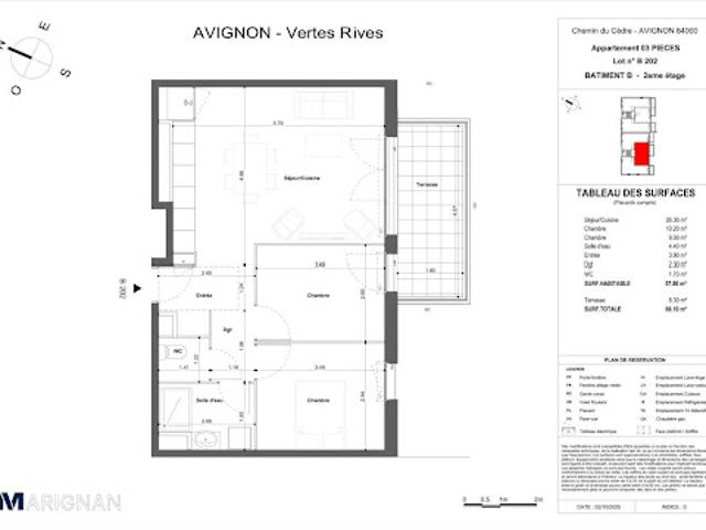 Vente Appartement 3 pièces 57.8 m2 Montfavet