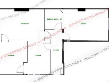 Vente Appartement 3 pièces 55.7 m2 Paris 19ème