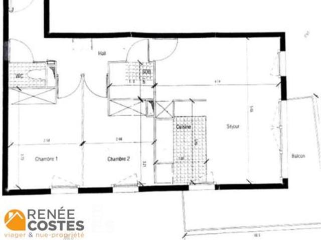 Vente Appartement 3 pièces 58 m2 Saint Quentin