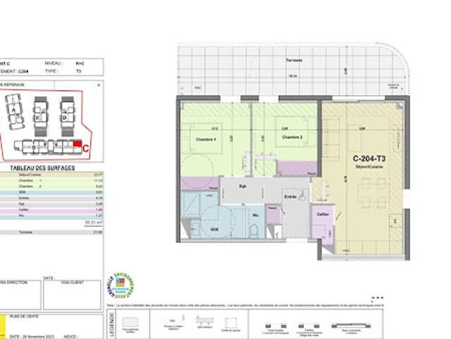 Vente Appartement 3 pièces 59.51 m2 Narbonne