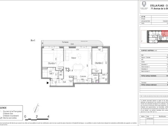 Vente Appartement 3 pièces 63.02 m2 Cucq