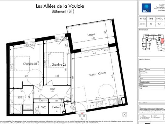 Vente Appartement 3 pièces 63 m2 Provins