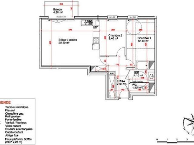 Vente Appartement 3 pièces 63 m2 Saint Martin Boulogne