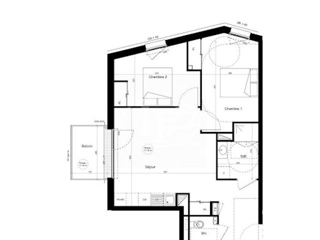 Vente Appartement 3 pièces 60.61 m2 Brest