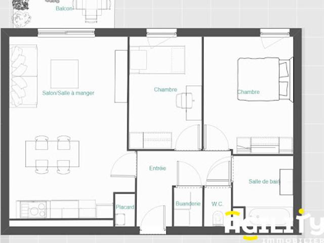 Vente Appartement 3 pièces 60.6 m2 Orchies
