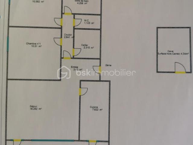 Vente Appartement 3 pièces 60.74 m2 Apt