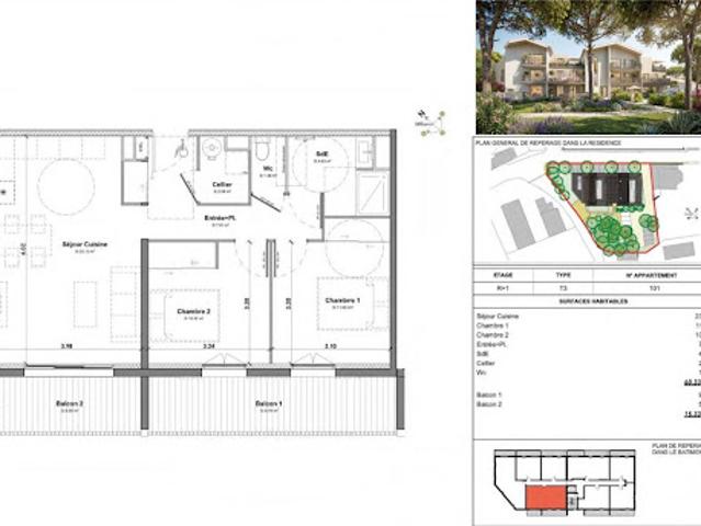Vente Appartement 3 pièces 60.33 m2 La franqui