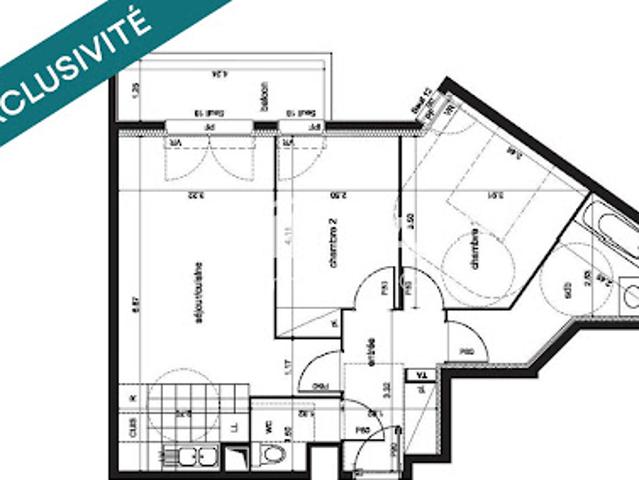 Vente Appartement 3 pièces 60 m2 Rambouillet