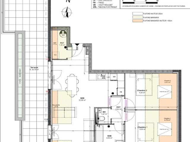 Vente Appartement 3 pièces 61.72 m2 Neuilly sur Marne