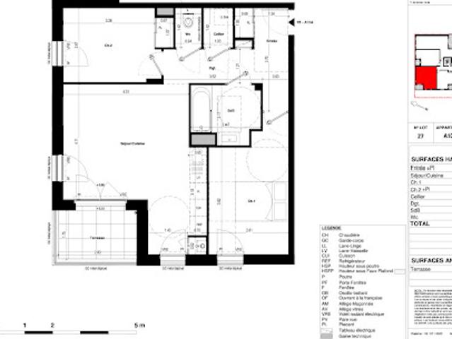 Vente Appartement 3 pièces 61.93 m2 Saint Jacques de la Lande