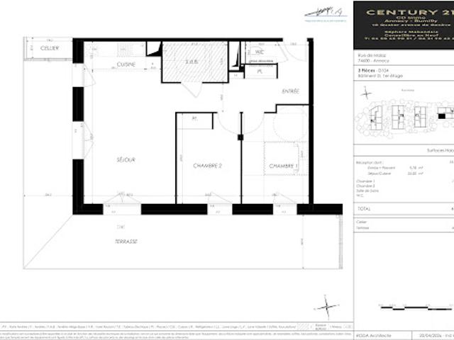 Vente Appartement 3 pièces 61.94 m2 Seynod