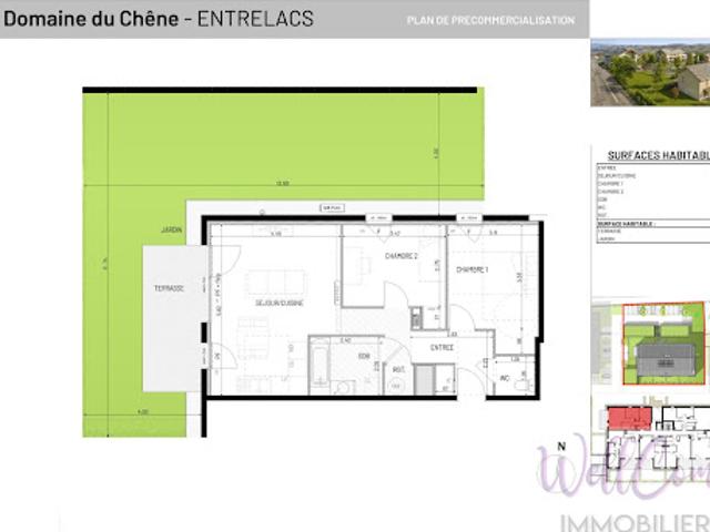 Vente Appartement 3 pièces 61 m2 Albens
