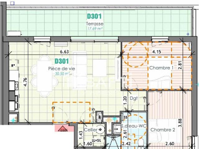 Vente Appartement 3 pièces 61 m2 Le Loroux Bottereau
