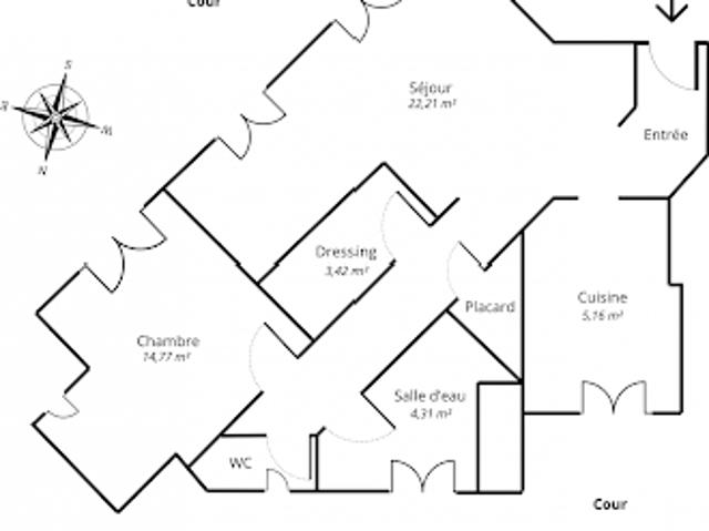 Vente Appartement 3 pièces 61 m2 Montreuil